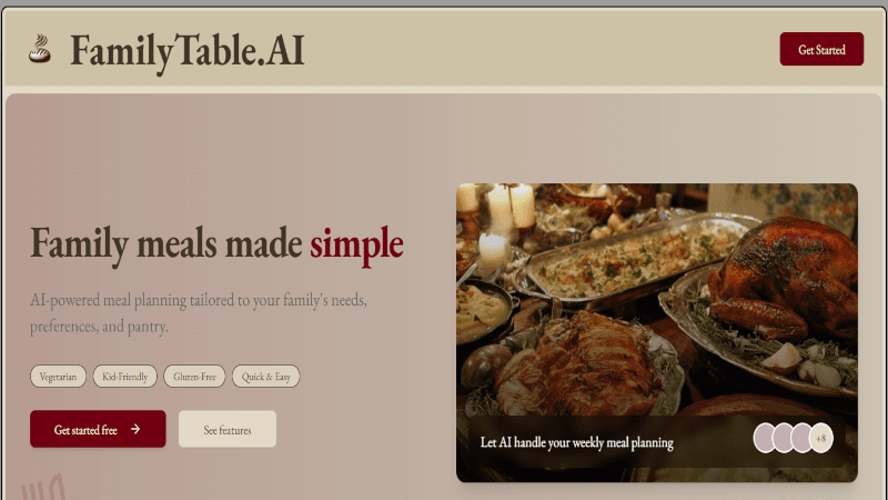 FamilyTable.AI preview